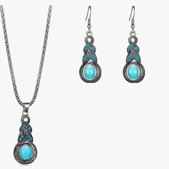 Fashion Jewelry Jewelry Womens Beautiful Turquoise Jewelry Set